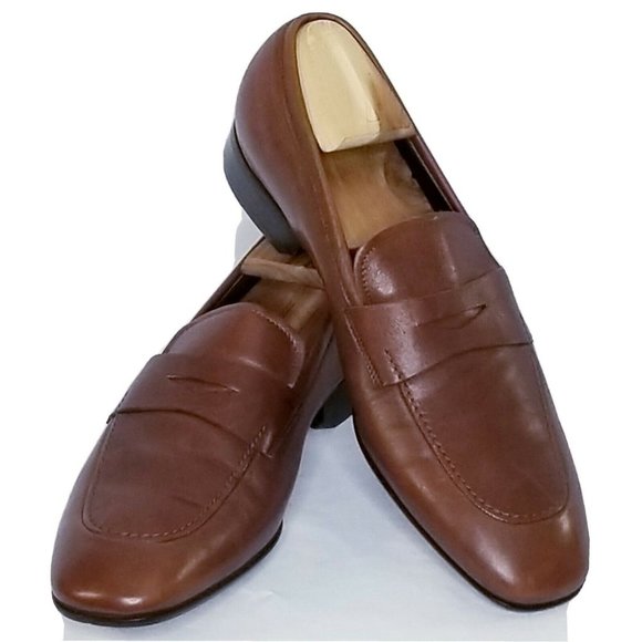 Ferragamo  Other - Ferragamo Penny Loafer 9 D Mens Dark Brown Leather